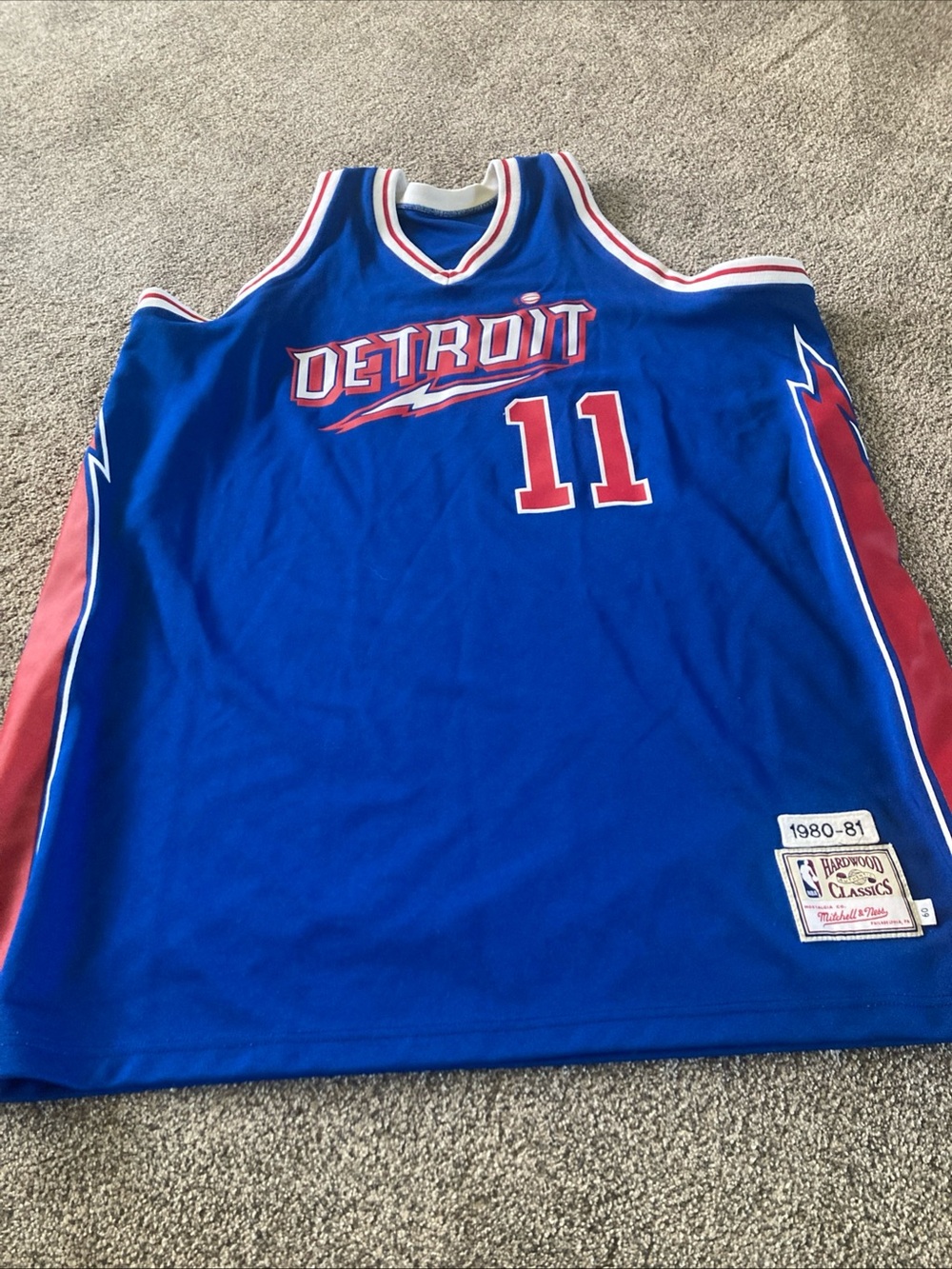 DETROIT PISTONS Jersey Bob McAdoo 1980-81 MITCHELL & NESS Authentic NBA Team 60